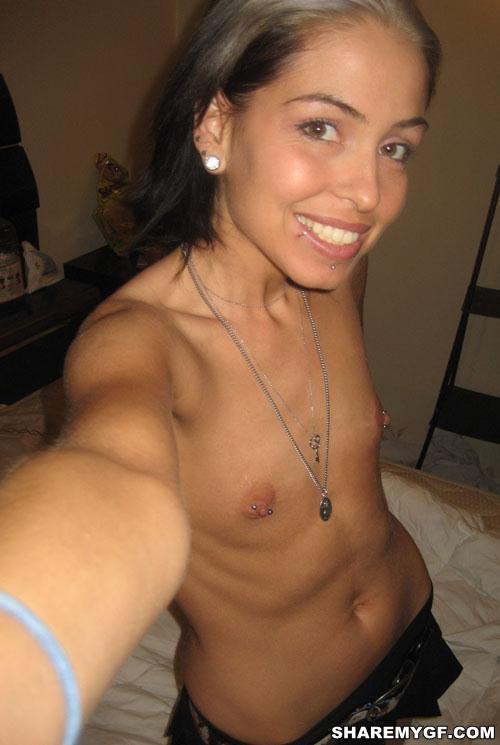Emo Girlfriend with Pierced Nipples